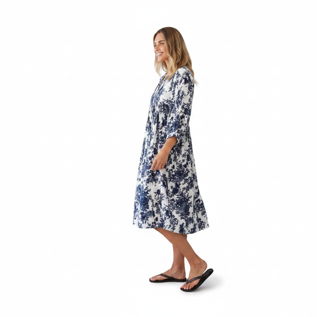 Forget Me Not Cotton Bohemian Midi Dress