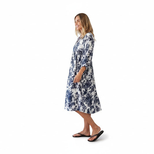 Forget Me Not Cotton Bohemian Midi Dress