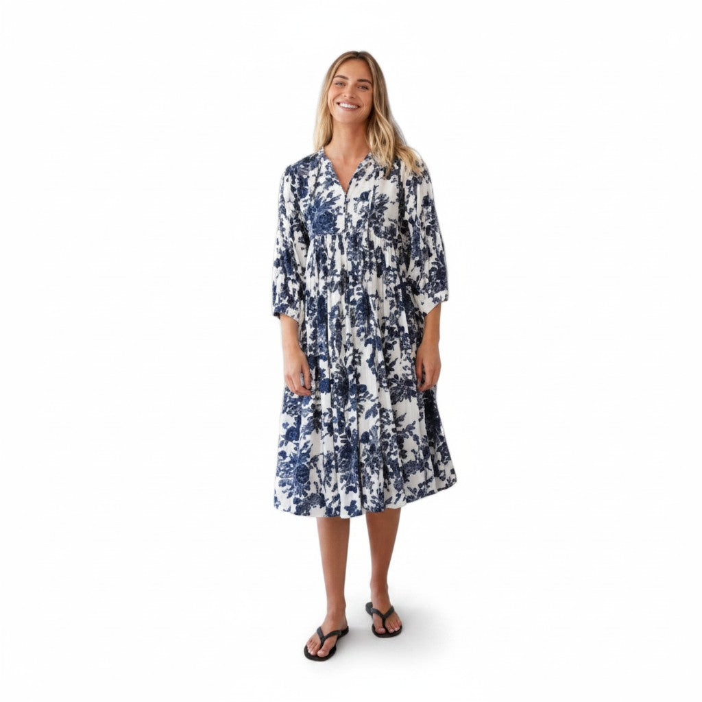 Forget Me Not Cotton Bohemian Midi Dress