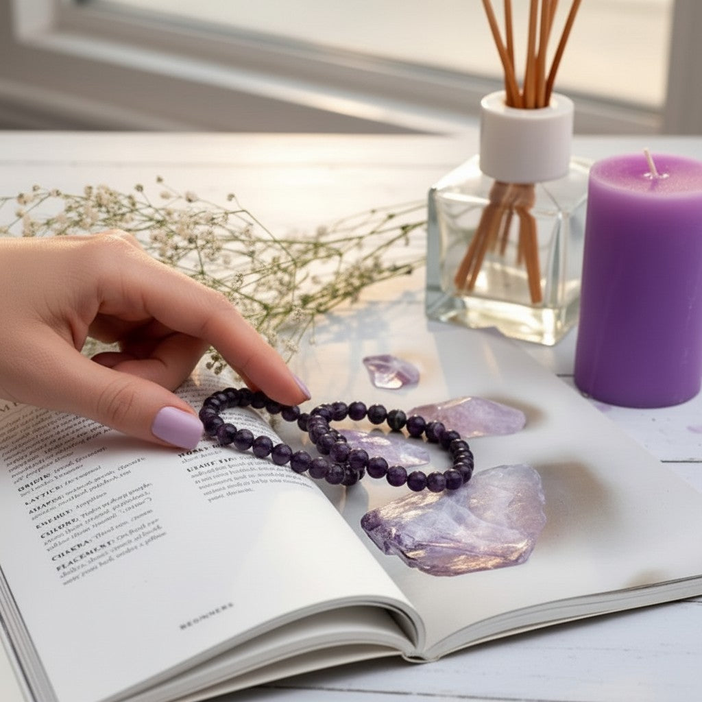 Amethyst Bead Bracelet