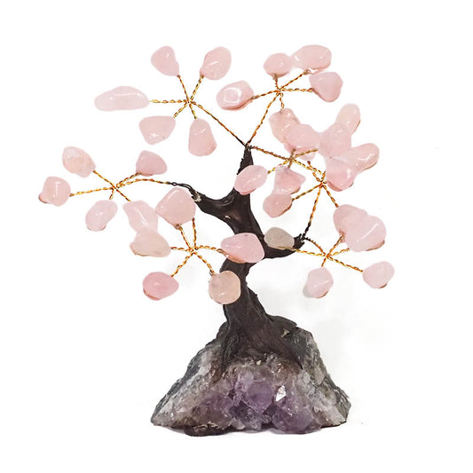 ROSE QUARTZ Bonsai Tree 10