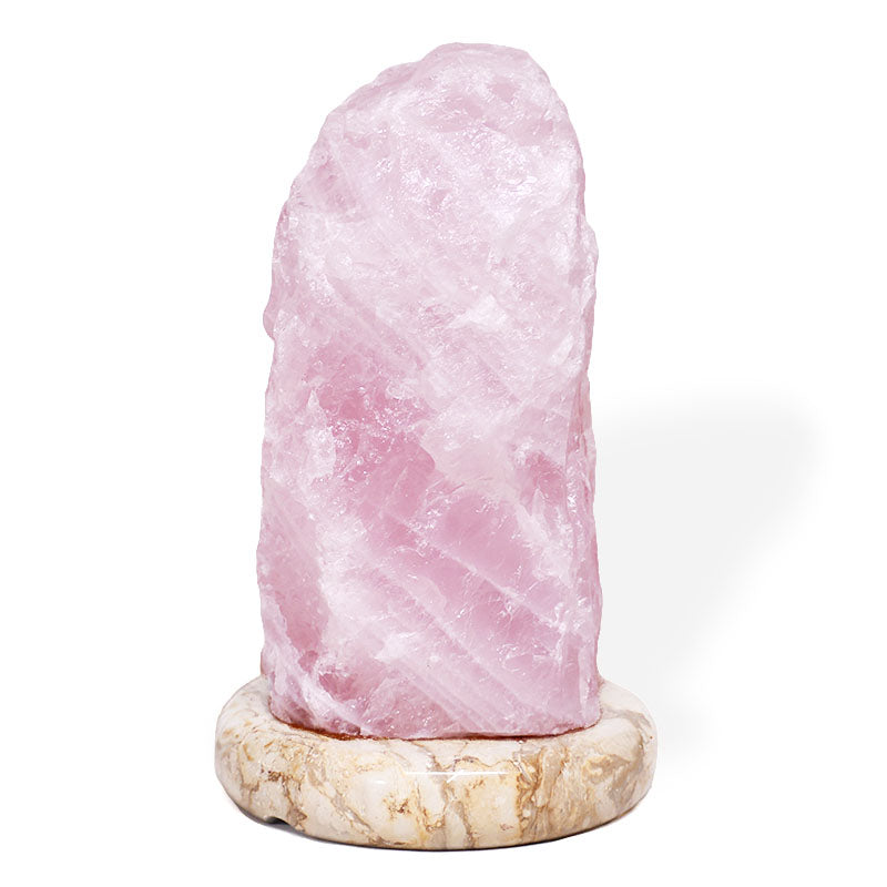 Rose Quartz Lamp Marble Base