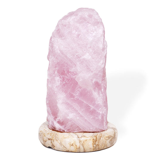 Rose Quartz Lamp Marble Base