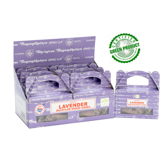 Lavender Backflow Cones Satya