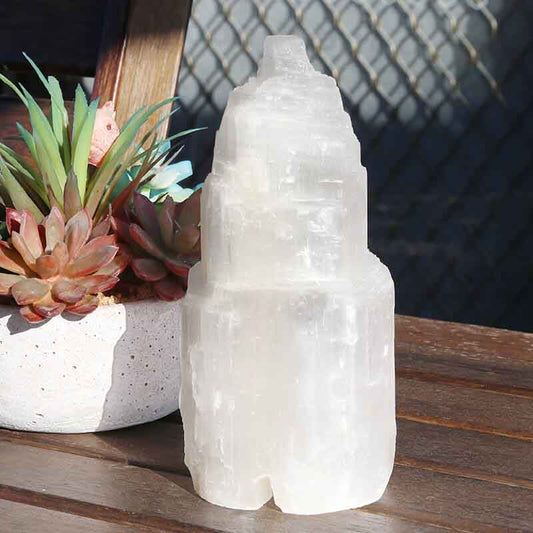 Selenite Lamp 20 - 25cm