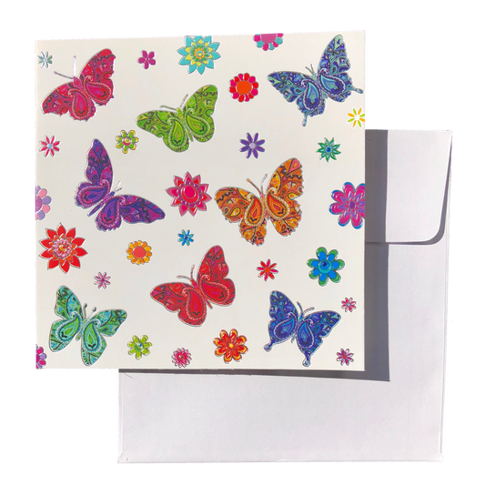 Greeting Cards PAISLEY BUTTERFLIES