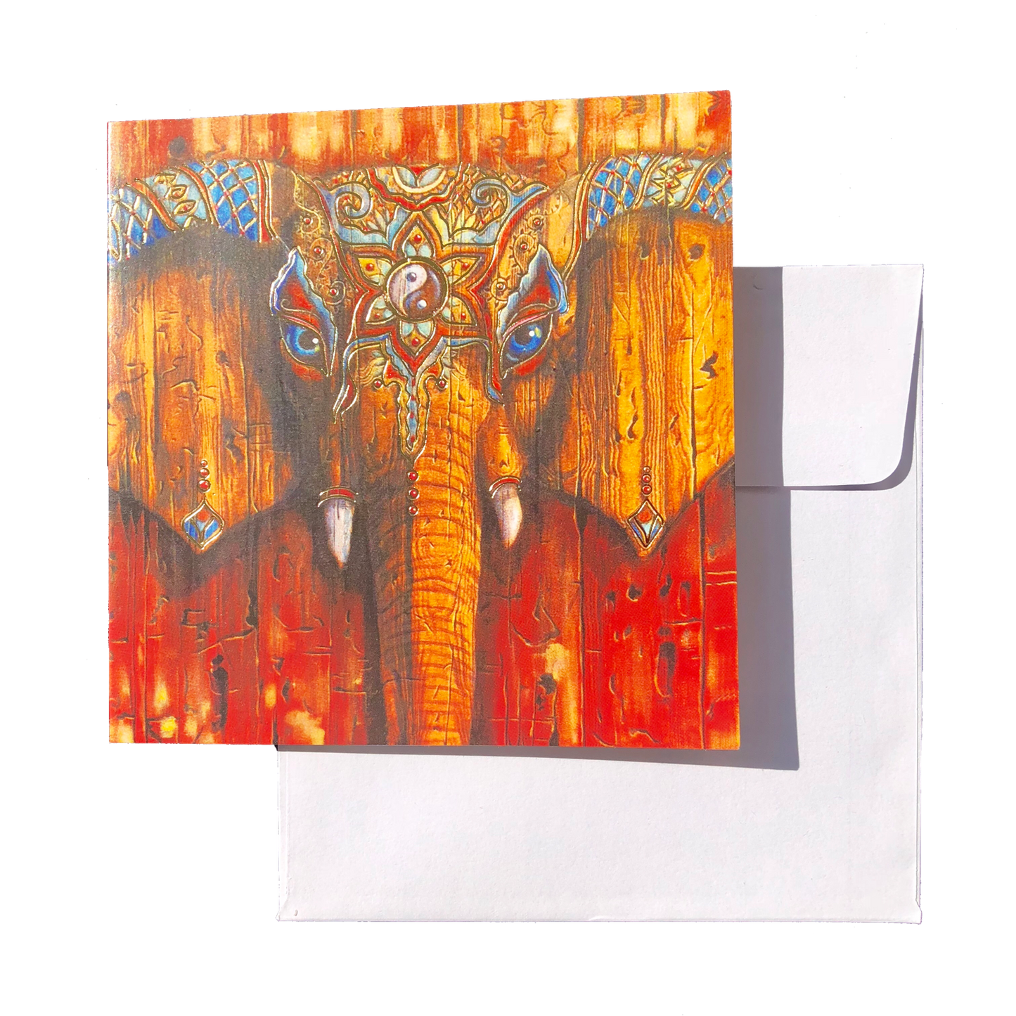 Greeting Cards WISDOM YIN YANG ELEPHANT