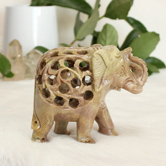 Soapstone Elephant - Extra Large