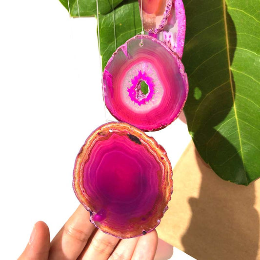 Agate Wind Chime – Pink