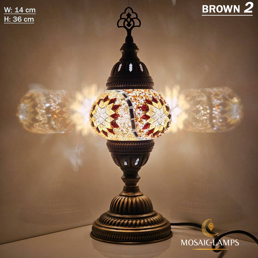 Turkish Mosaic Lamp - Medium Blue 1