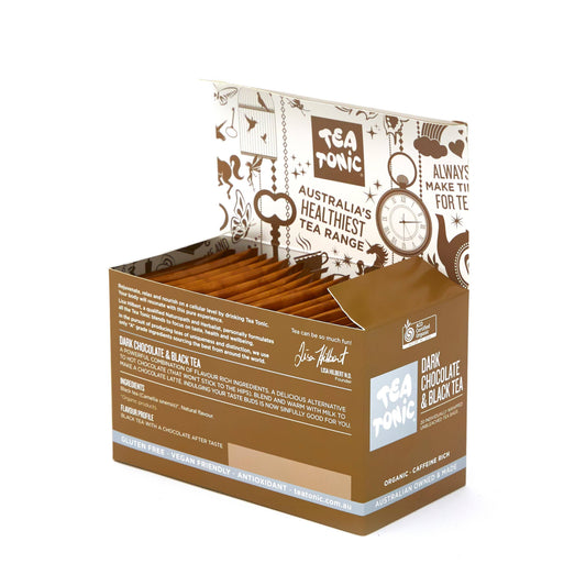 Dark Chocolate & Black Tea 20 Tea Bags - Box