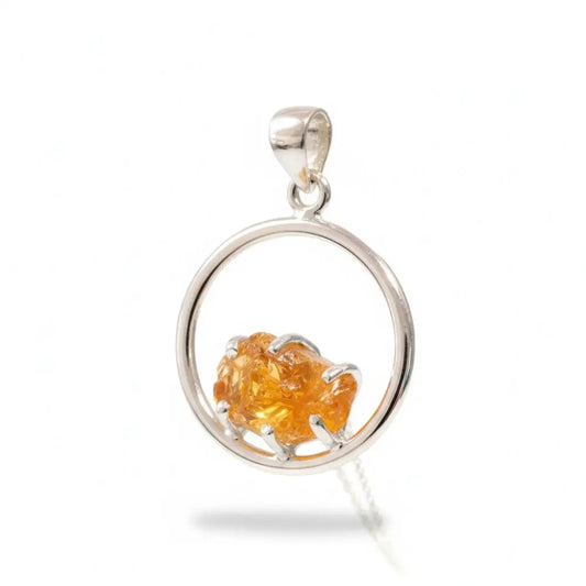 ABUNDANT Citrine Pendant SS PENDANT