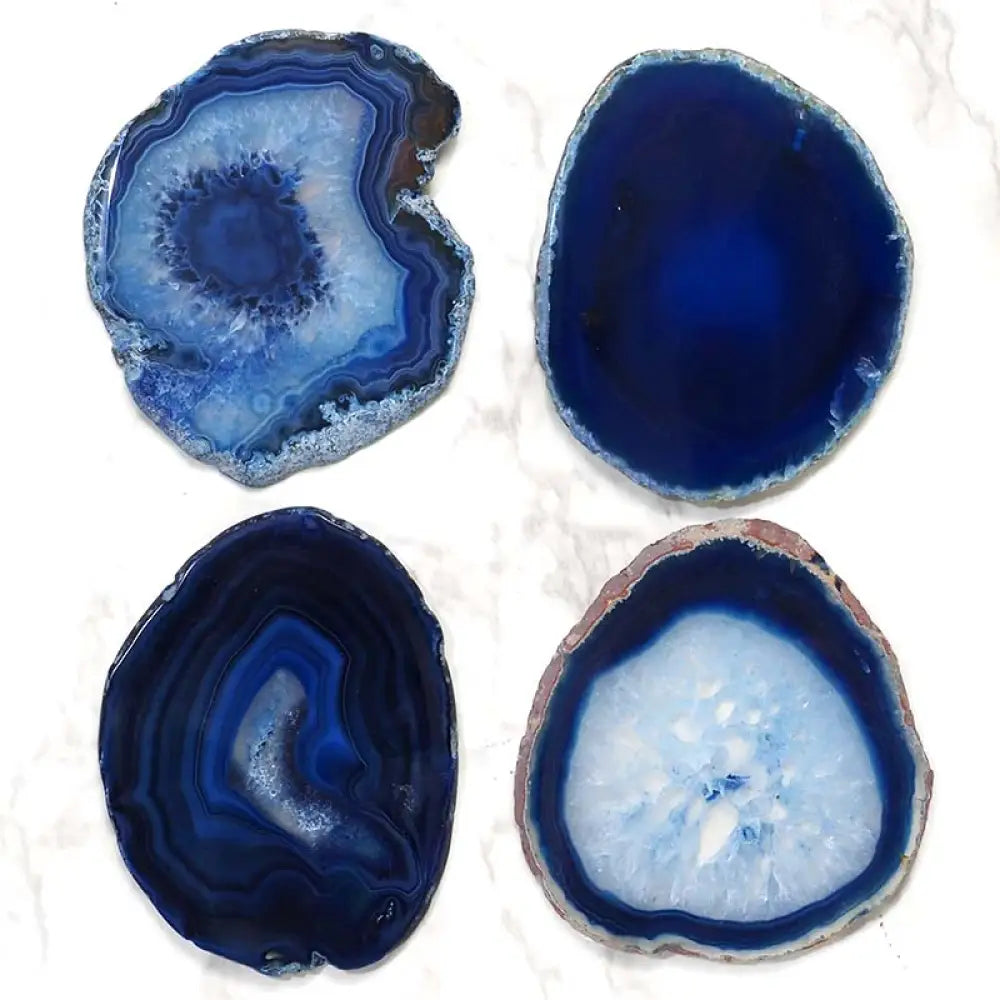 Agate Slices ~ Blue Crystal slice