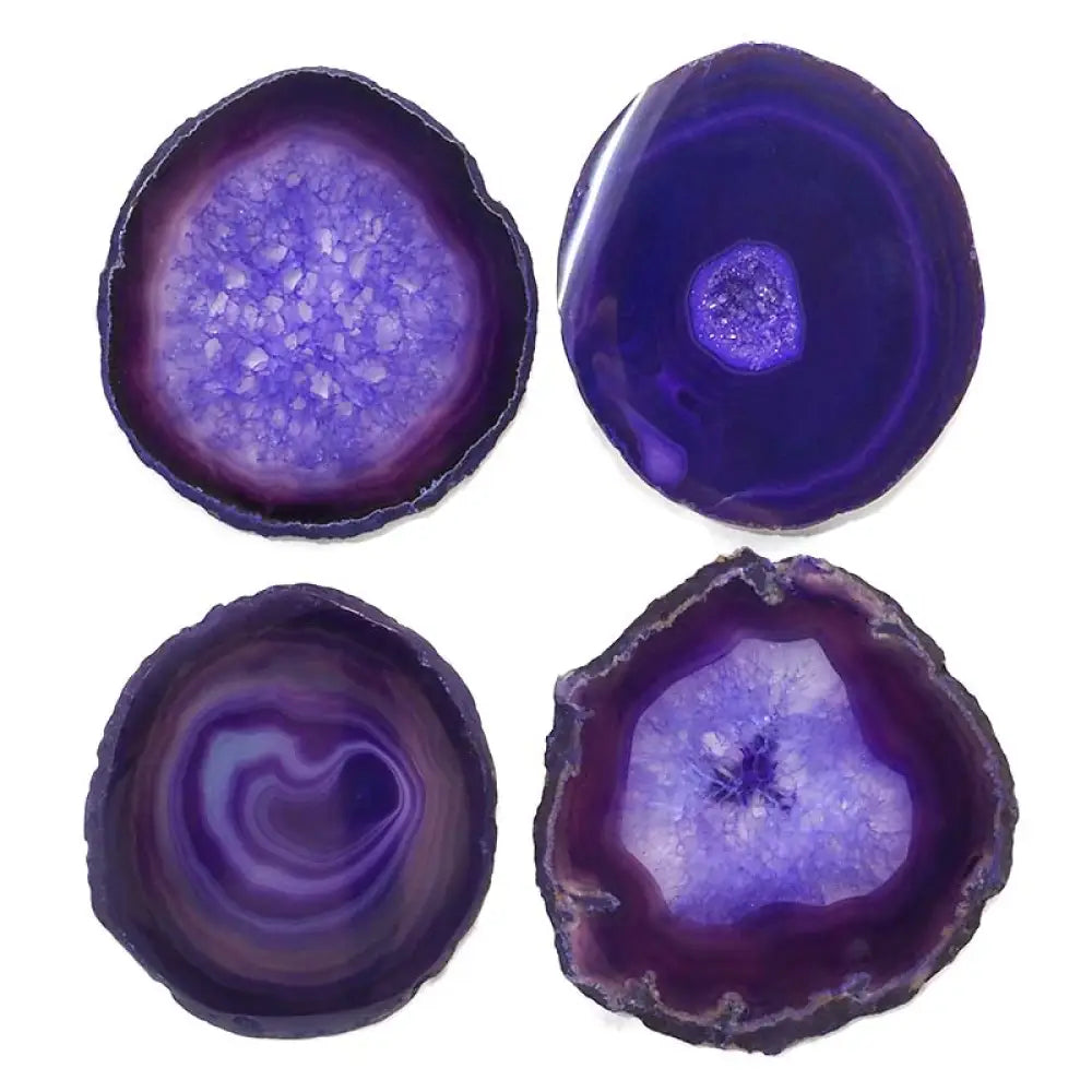 Agate Slices ~ Purple Crystal slice