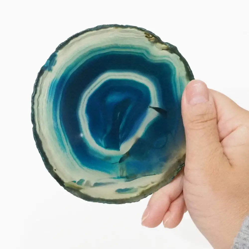 Agate Slices ~ Teal Crystal slice