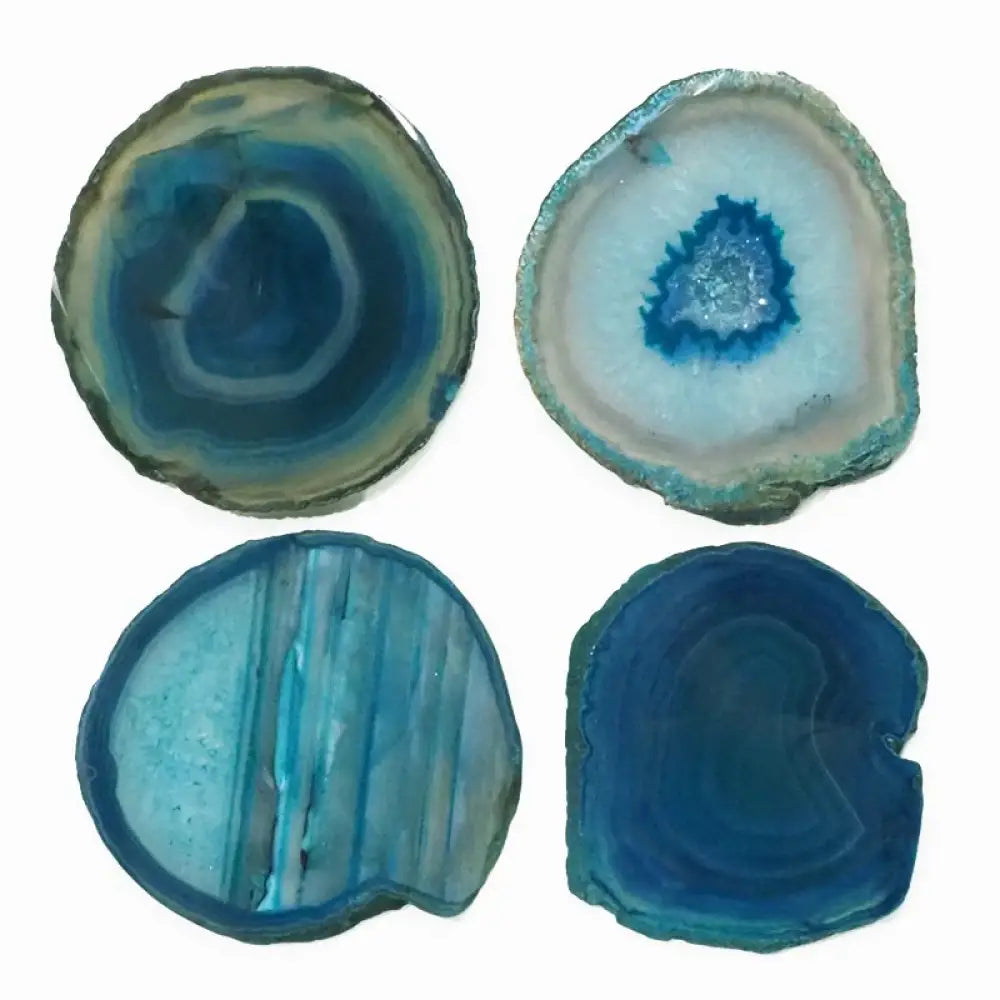 Agate Slices ~ Teal Crystal slice