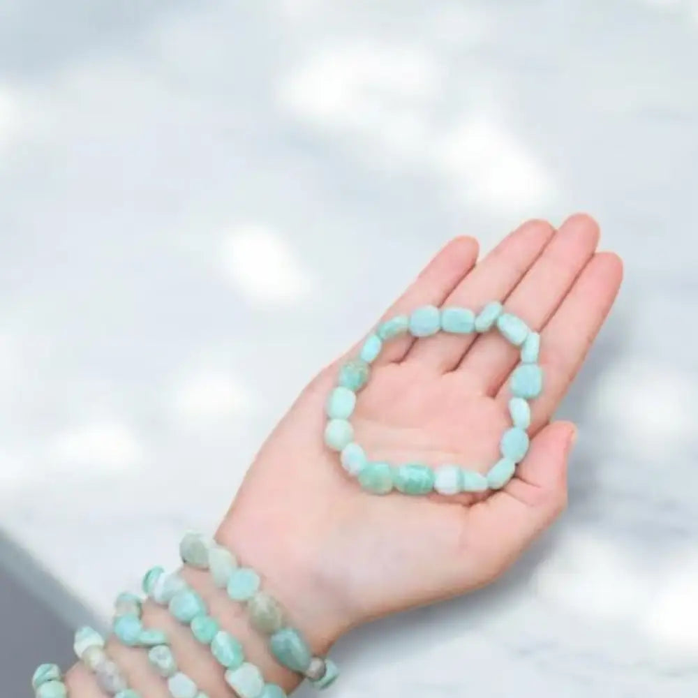 Amazonite Nugget Bracelets crystal bracelet