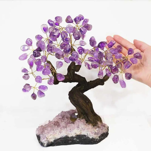 AMETHYST Bonsai Crystal Tree 25 Crystal Tree