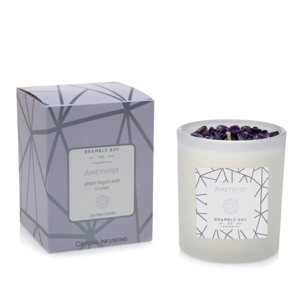 Amethyst Crystal Candles Candles