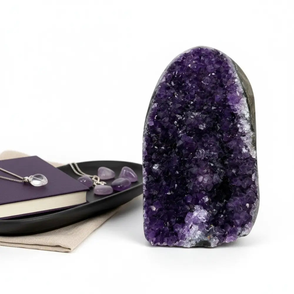 Amethyst Geode Base Cut amethyst geode