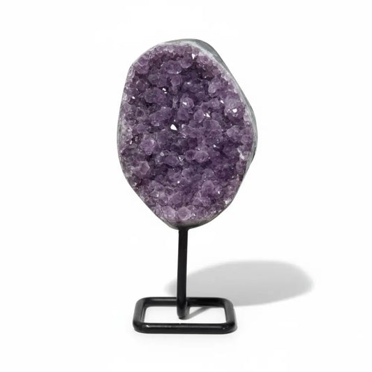 Amethyst Geode on Metal Stand amethyst geode