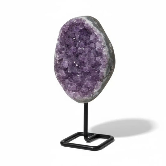 Amethyst Geode on Metal Stand amethyst geode