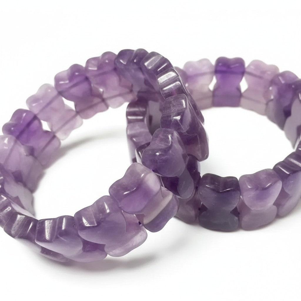 Amethyst Hourglass Bracelet