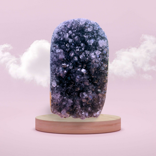 Amethyst Base Cut Standing Geode 001