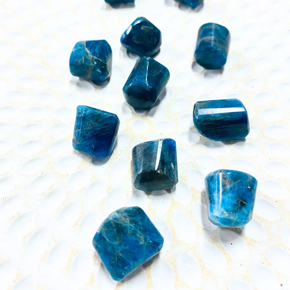 Apatite Blue Crystal Tumble ~ Motivation & Inspiration Medium Tumbled Crystal