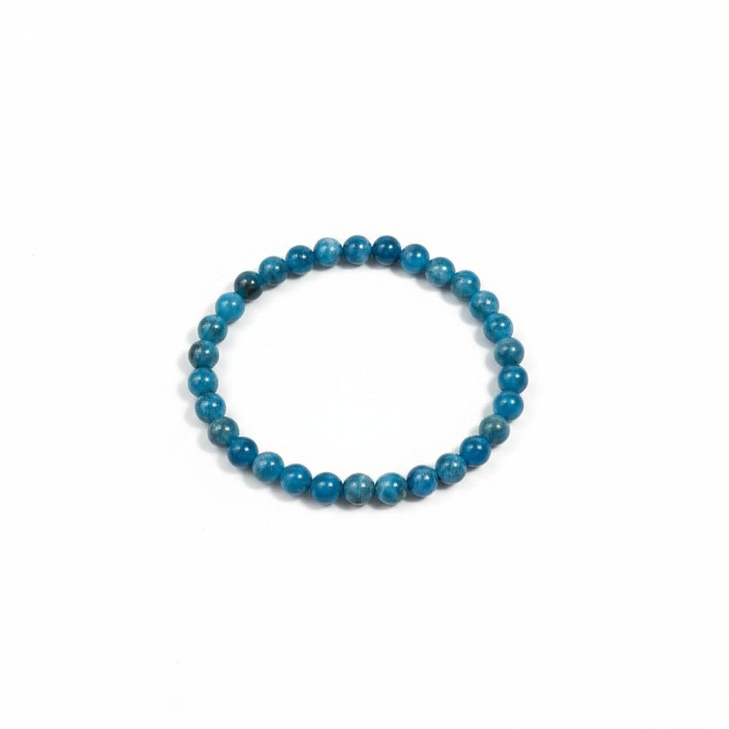 Apatite Crystal Bead Bracelet