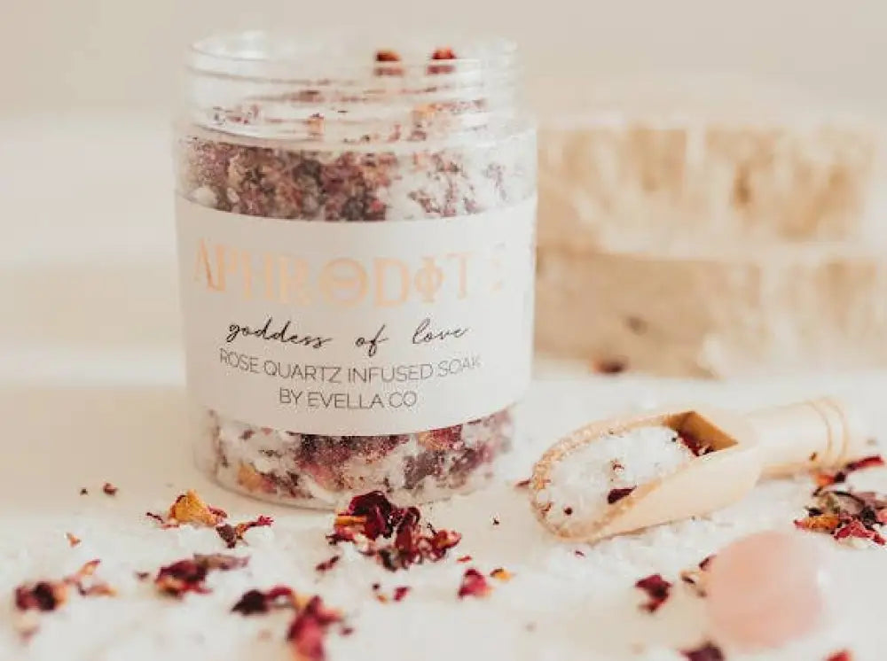 APHRODITE | goddess of love | crystal infused bath soak bath soak