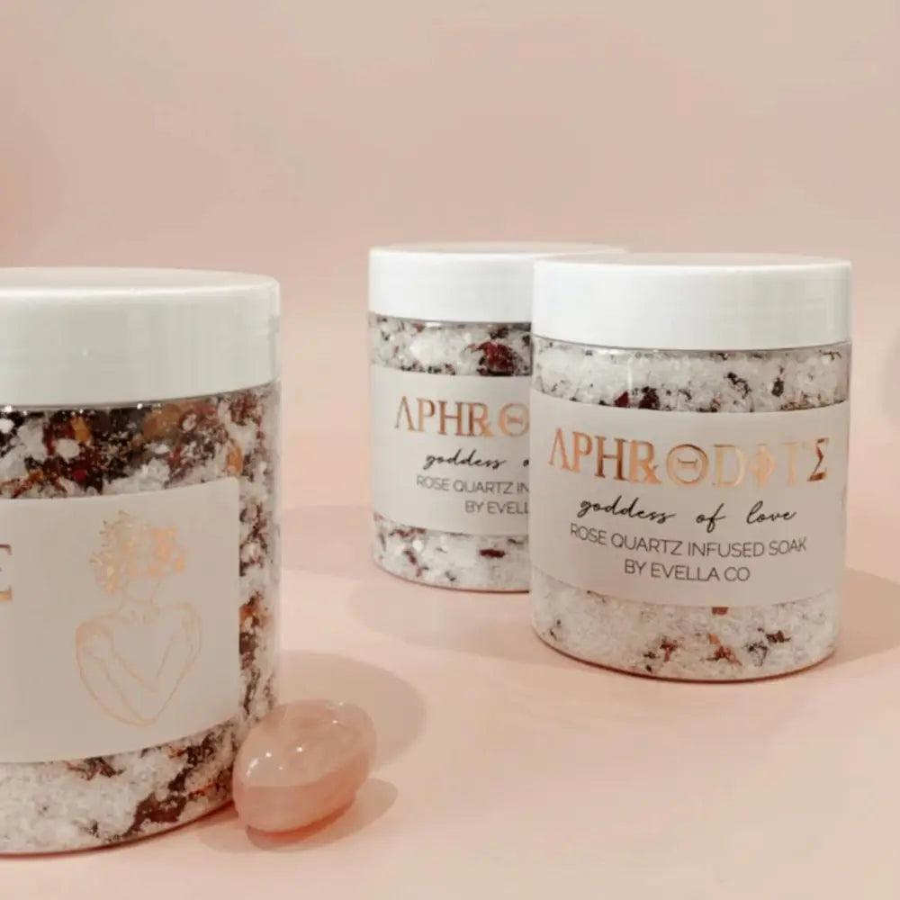 APHRODITE | goddess of love | crystal infused bath soak bath soak