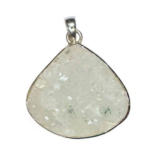 Apophyllite Cluster Teardrop Pendant in Silver PENDANT