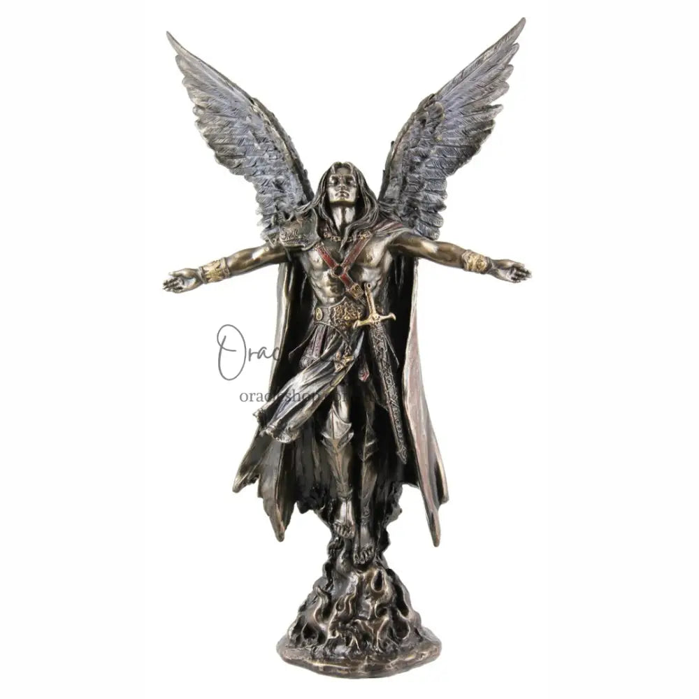 Archangel Uriel Ascending Bronze Statue Sculptures & Statues