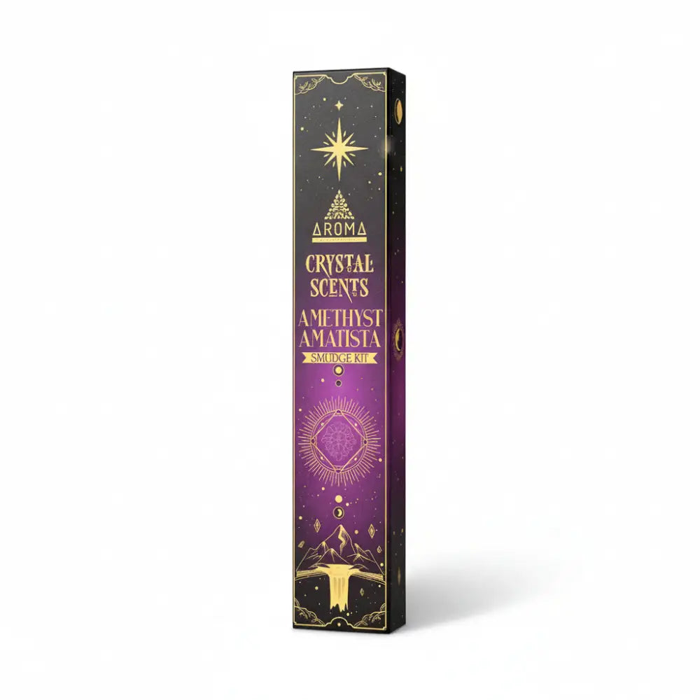 AROMA Crystal Collection Incense Sticks with AMETHYST Incense