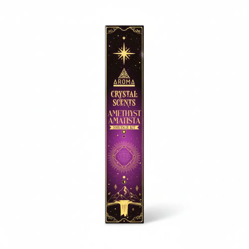 AROMA Crystal Collection Incense Sticks with AMETHYST Incense
