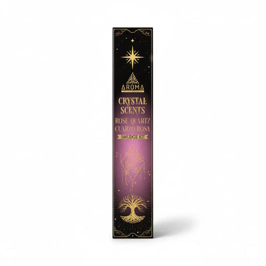 AROMA Crystal Collection Incense Sticks with ROSE QUARTZ Incense