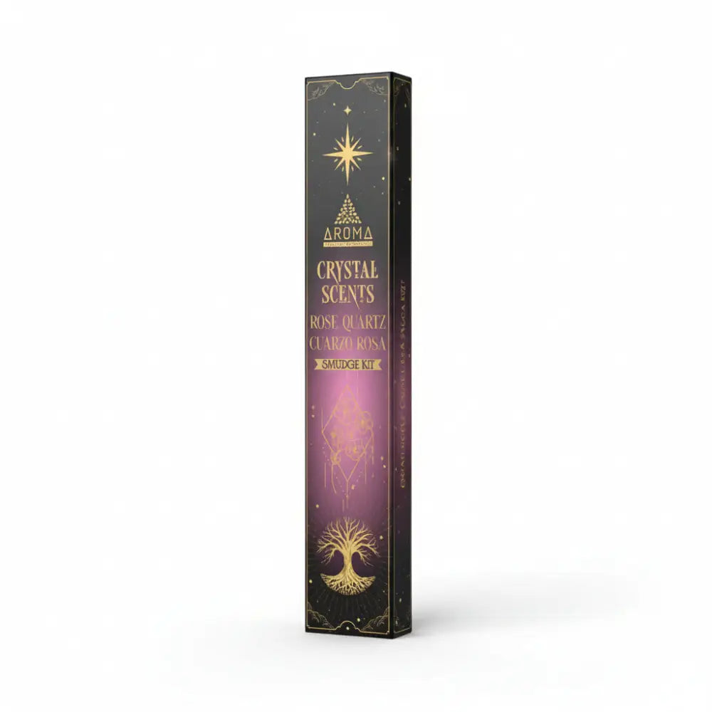 AROMA Crystal Collection Incense Sticks with ROSE QUARTZ Incense