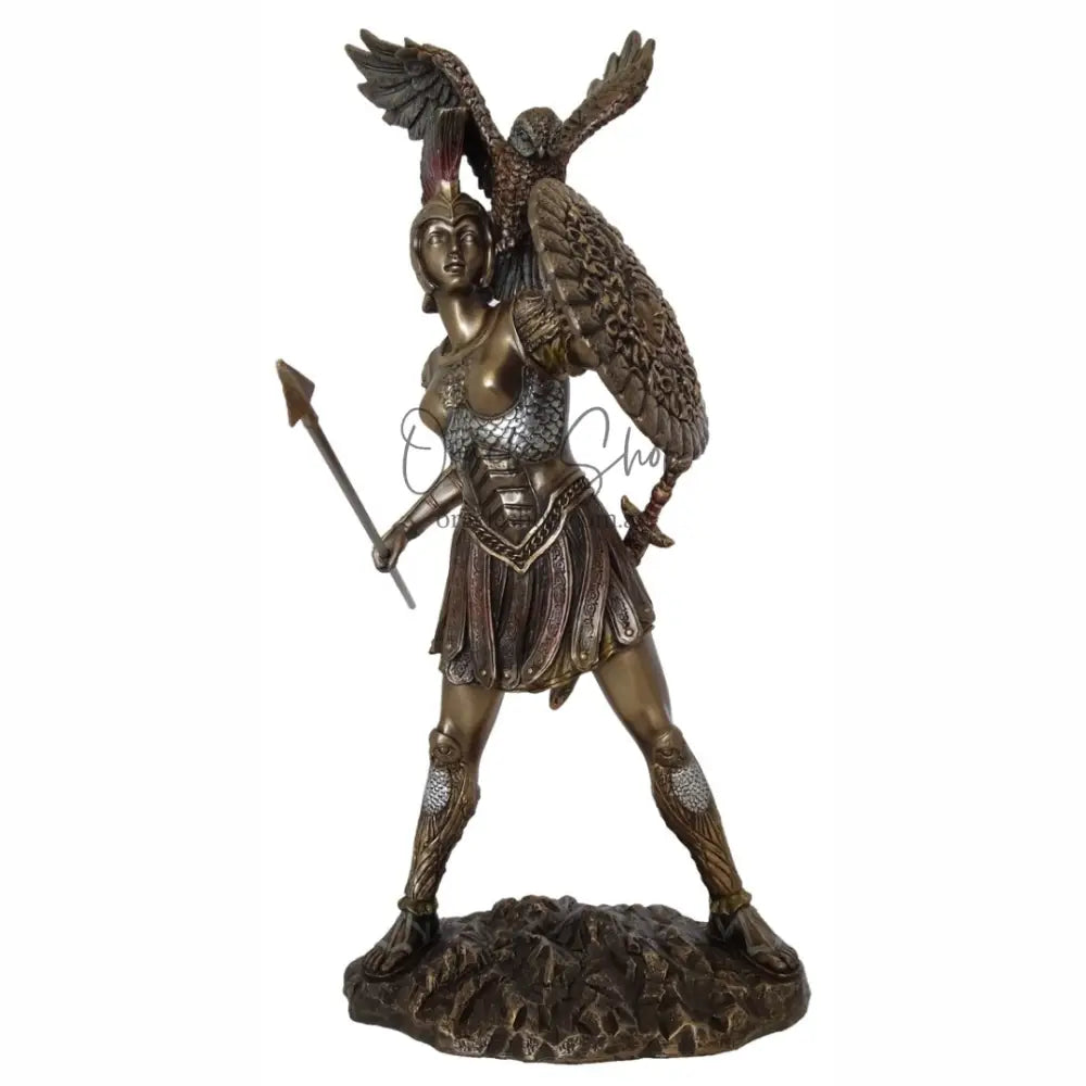 Athena Goddess of Battle Bronze Statue Sculptures & Statues