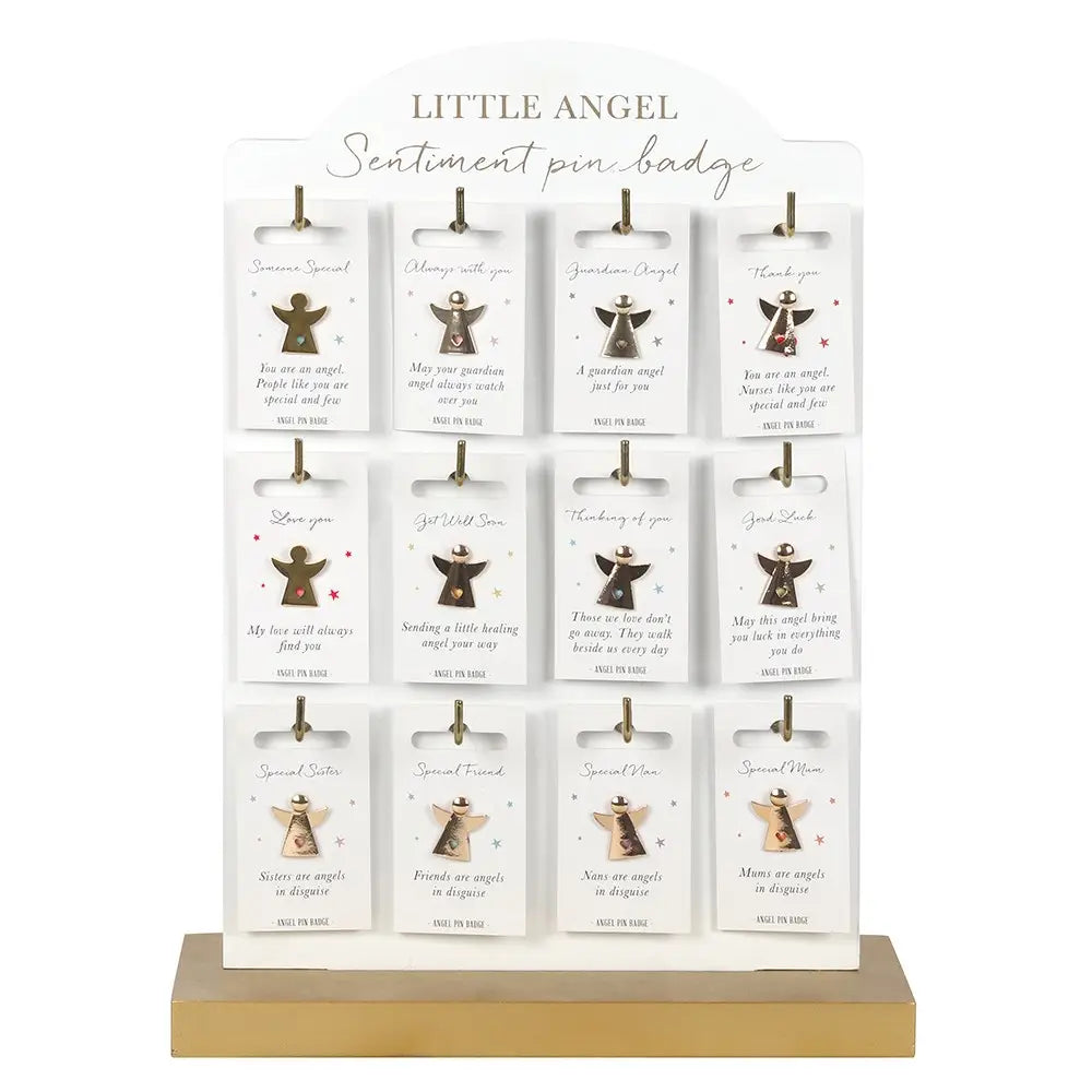 Little Angel Sentiment Pin Badge