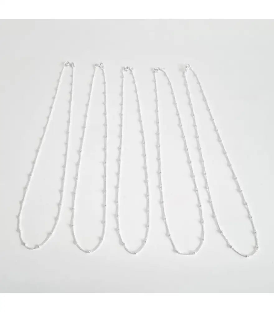 Ball Chain 925 Silver Necklace