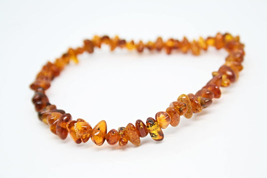 Amber Crystal Chip Bracelets