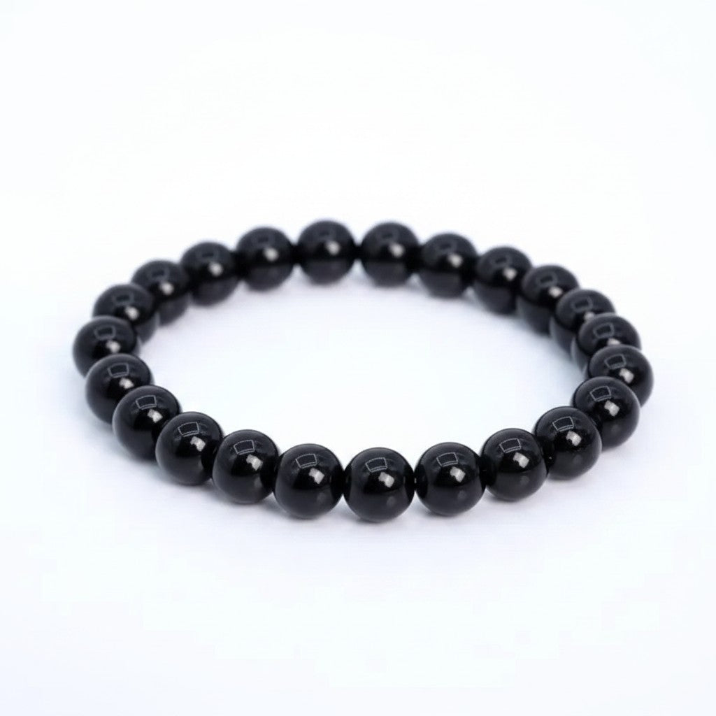 Black Obsidian Bead Crystal Bracelets