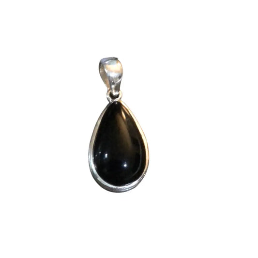 Black Onyx Pendant SS