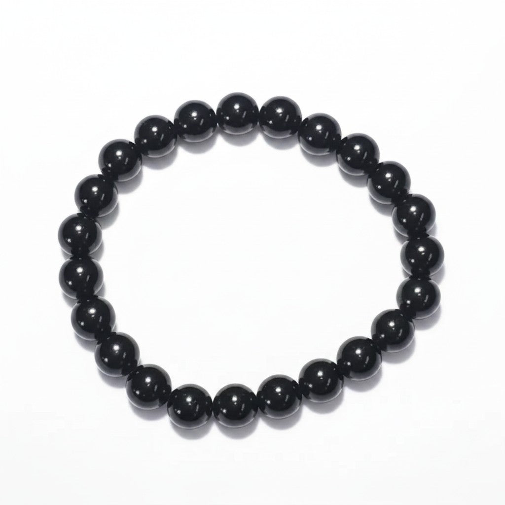 Black Tourmaline Bead Bracelet ~ Shield/Protection