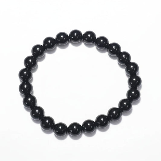 Black Tourmaline Bead Bracelet ~ Shield/Protection