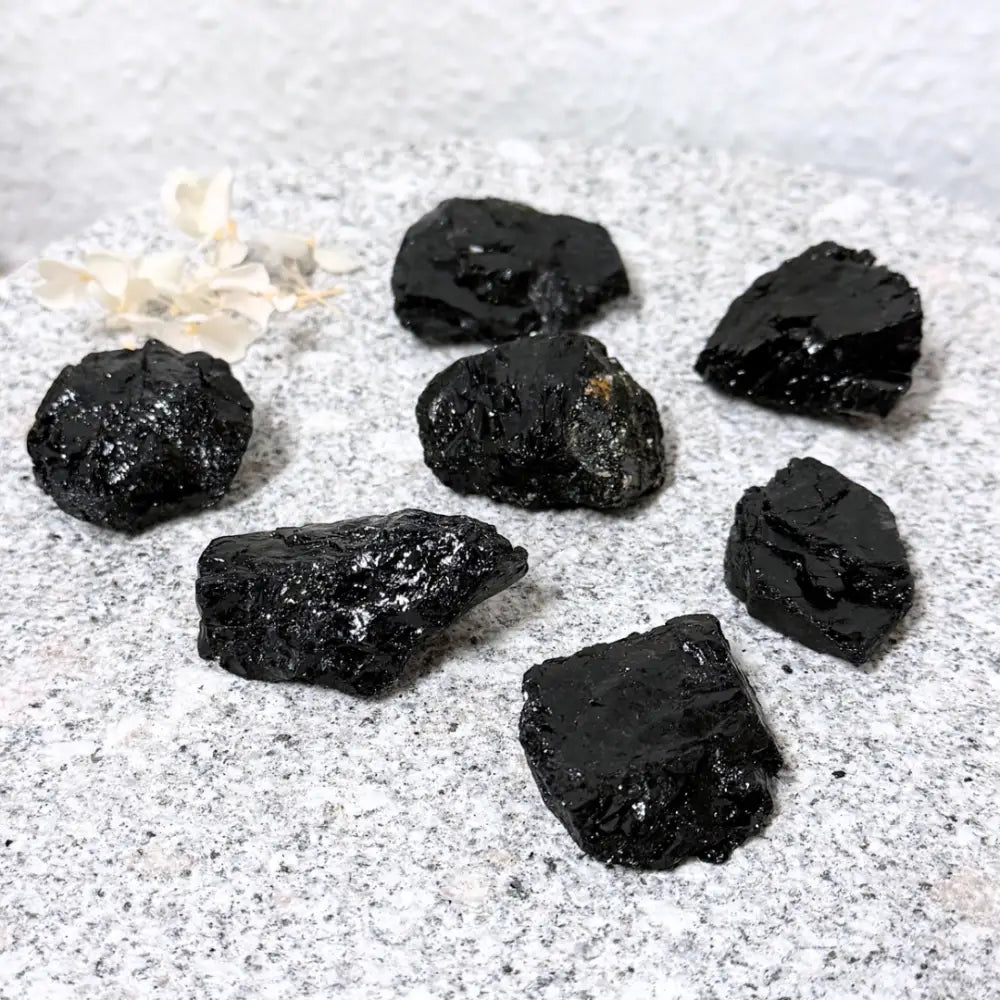 Black Tourmaline Rough Rod ~ Shield/Protection Crystal rough