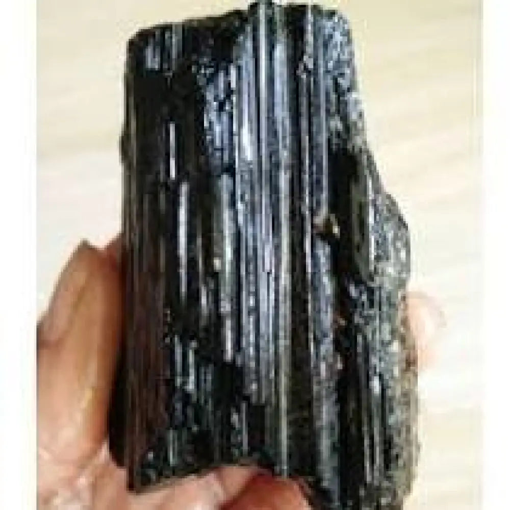 Black Tourmaline Rough Rod ~ Shield/Protection Large Crystal rough