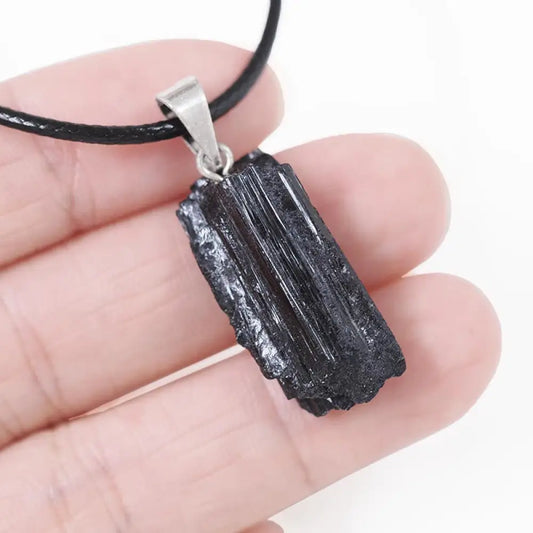 Black Tourmaline Schorl Pendants Large Pendant