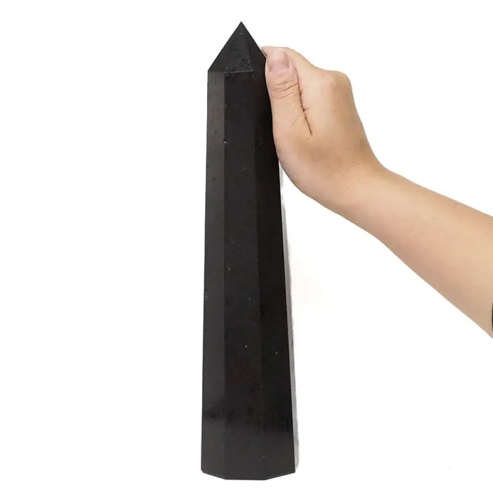 Black Tourmaline Tower 001 crystal tower